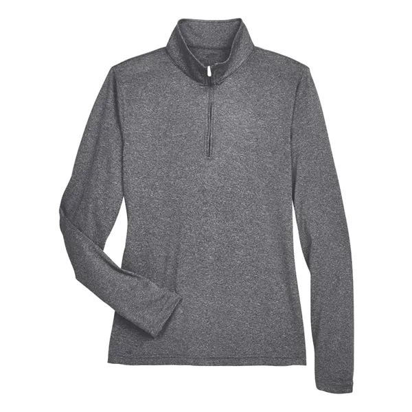 UltraClub Women's Cool & Dry Heathered Performance Quarte...
