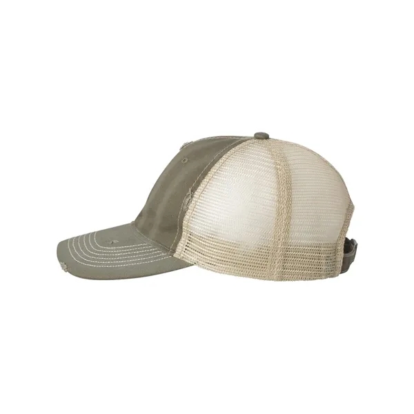 Valucap Bounty Dirty-Washed Mesh-Back Cap - Valucap Bounty Dirty-Washed Mesh-Back Cap - Image 10 of 11