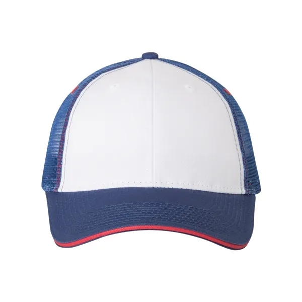 Valucap Sandwich Trucker Cap - Valucap Sandwich Trucker Cap - Image 49 of 52