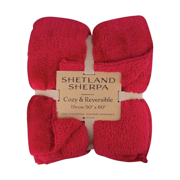 Shetland Sherpa 50 x 60 Reversible Blanket - Shetland Sherpa 50 x 60 Reversible Blanket - Image 29 of 36