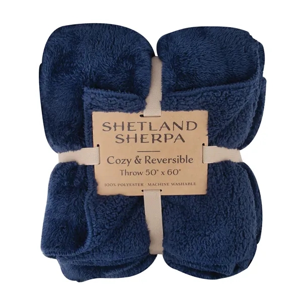 Shetland Sherpa 50 x 60 Reversible Blanket - Shetland Sherpa 50 x 60 Reversible Blanket - Image 33 of 36