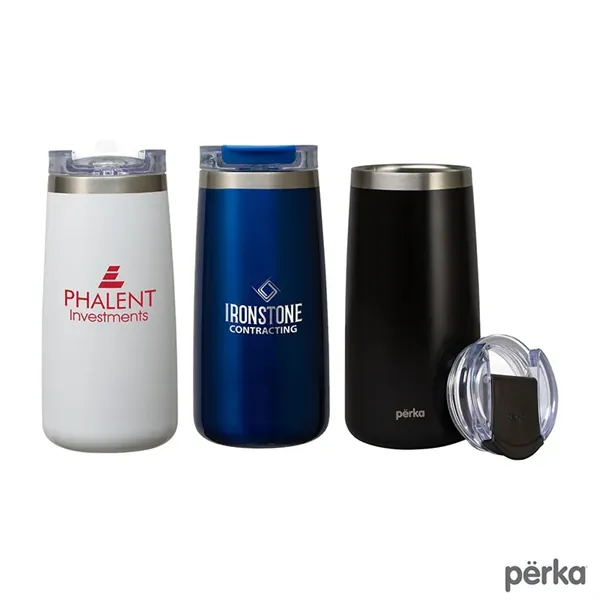 Perka® Erie 16 oz. Double Wall Stainless Steel Tumbler - Perka® Erie 16 oz. Double Wall Stainless Steel Tumbler - Image 0 of 51