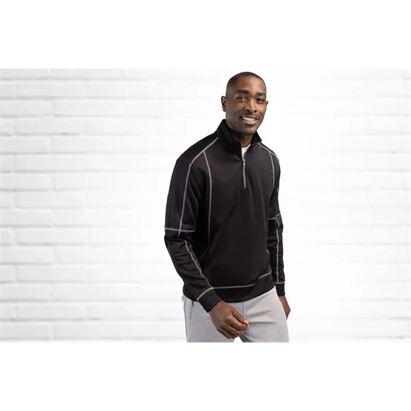 Clique Helsa Performance Mens Half Zip Pullover Sweatshirt - Clique Helsa Performance Mens Half Zip Pullover Sweatshirt - Image 10 of 30