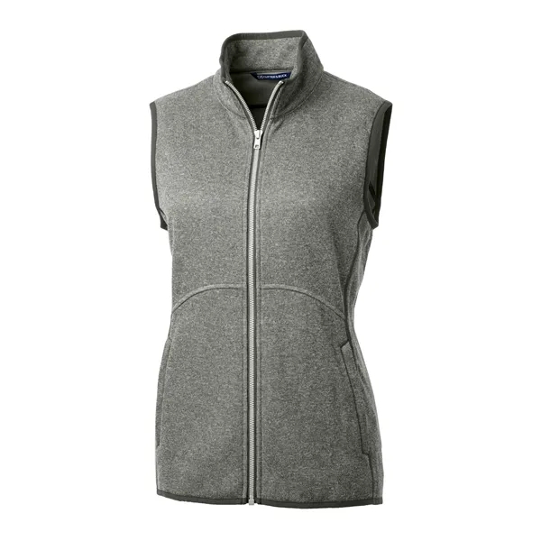 Cutter & Buck Mainsail Sweater Knit Womens Full Zip Vest - Cutter & Buck Mainsail Sweater Knit Womens Full Zip Vest - Image 22 of 26