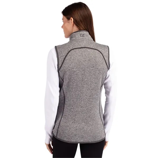 Cutter & Buck Mainsail Sweater Knit Womens Full Zip Vest - Cutter & Buck Mainsail Sweater Knit Womens Full Zip Vest - Image 26 of 26