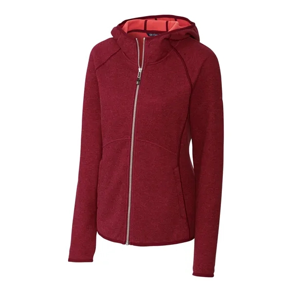 Cutter & Buck Mainsail Full Zip Hooded Womens Jacket - Cutter & Buck Mainsail Full Zip Hooded Womens Jacket - Image 10 of 50