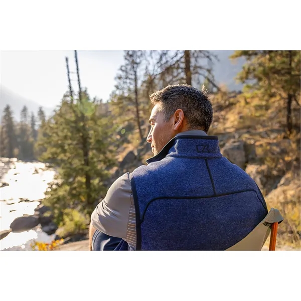 Cutter & Buck Mainsail Sweater-Knit Mens Full Zip Vest - Cutter & Buck Mainsail Sweater-Knit Mens Full Zip Vest - Image 58 of 63