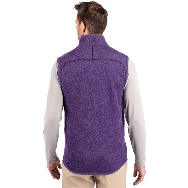 Cutter & Buck Mainsail Sweater-Knit Mens Full Zip Vest - Cutter & Buck Mainsail Sweater-Knit Mens Full Zip Vest - Image 61 of 63