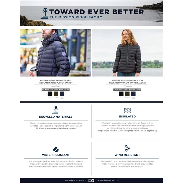 Cutter & Buck Mission Ridge Repreve® Eco Insulated Womens... - Cutter & Buck Mission Ridge Repreve® Eco Insulated Womens... - Image 25 of 38