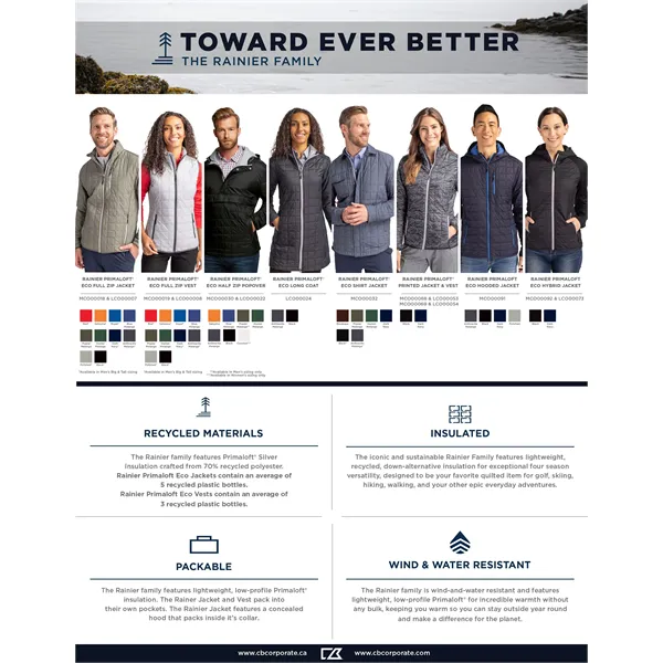 Cutter & Buck Rainier PrimaLoft® Epic Versatility Printed... - Cutter & Buck Rainier PrimaLoft® Epic Versatility Printed... - Image 7 of 18