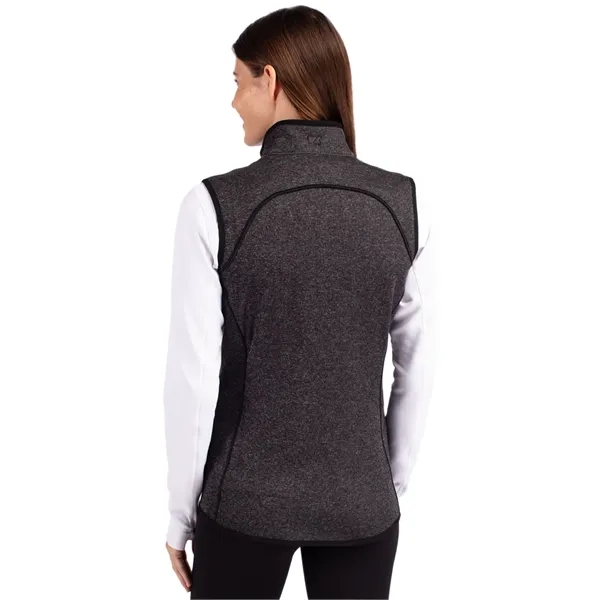 Cutter & Buck Mainsail Sweater-Knit Womens Full Zip Vest