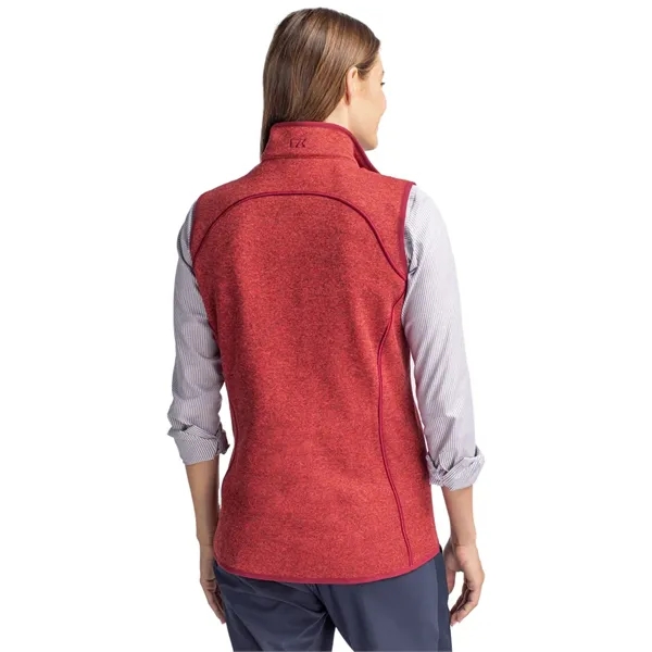 Cutter & Buck Mainsail Sweater-Knit Womens Full Zip Vest