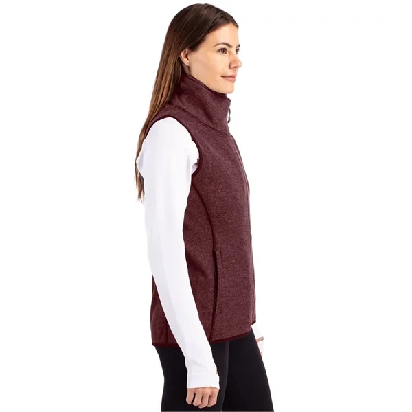 Cutter & Buck Mainsail Sweater-Knit Womens Full Zip Asymm...