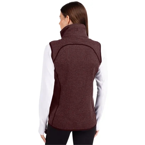 Cutter & Buck Mainsail Sweater-Knit Womens Full Zip Asymm...