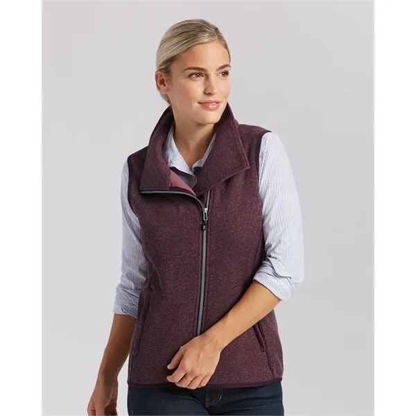 Cutter & Buck Mainsail Sweater-Knit Womens Full Zip Asymm...