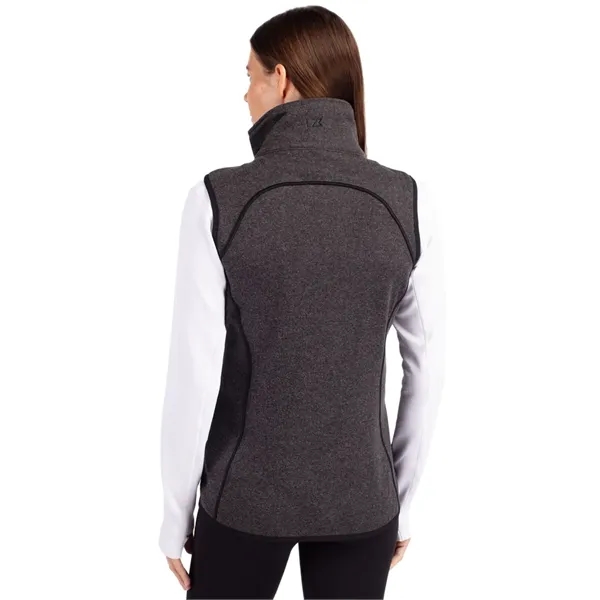 Cutter & Buck Mainsail Sweater-Knit Womens Full Zip Asymm...