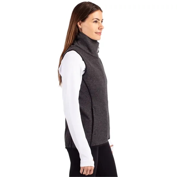 Cutter & Buck Mainsail Sweater-Knit Womens Full Zip Asymm...