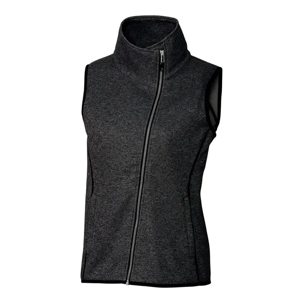 Cutter & Buck Mainsail Sweater-Knit Womens Full Zip Asymm...
