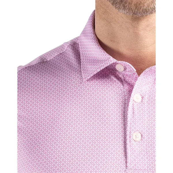 Cutter & Buck Pike Eco Diamond Dot Print Recycled Mens Polo - Cutter & Buck Pike Eco Diamond Dot Print Recycled Mens Polo - Image 26 of 44