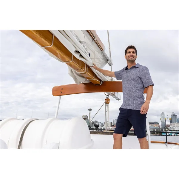 Cutter & Buck Pike Eco Flora Print Recycled Mens Polo - Cutter & Buck Pike Eco Flora Print Recycled Mens Polo - Image 24 of 57