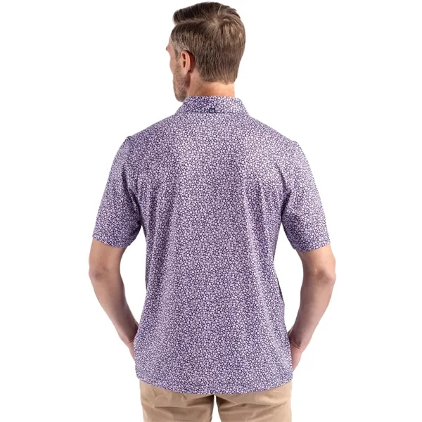 Cutter & Buck Pike Eco Flora Print Recycled Mens Polo - Cutter & Buck Pike Eco Flora Print Recycled Mens Polo - Image 40 of 57