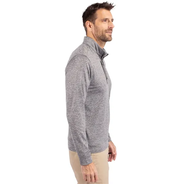Cutter & Buck Stealth Heathered Quarter Zip Mens Pullover - Cutter & Buck Stealth Heathered Quarter Zip Mens Pullover - Image 7 of 66
