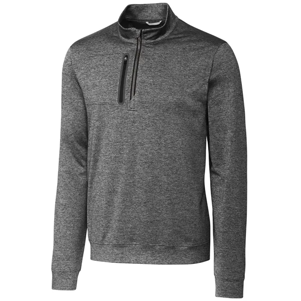 Cutter & Buck Stealth Heathered Quarter Zip Mens Pullover - Cutter & Buck Stealth Heathered Quarter Zip Mens Pullover - Image 9 of 66