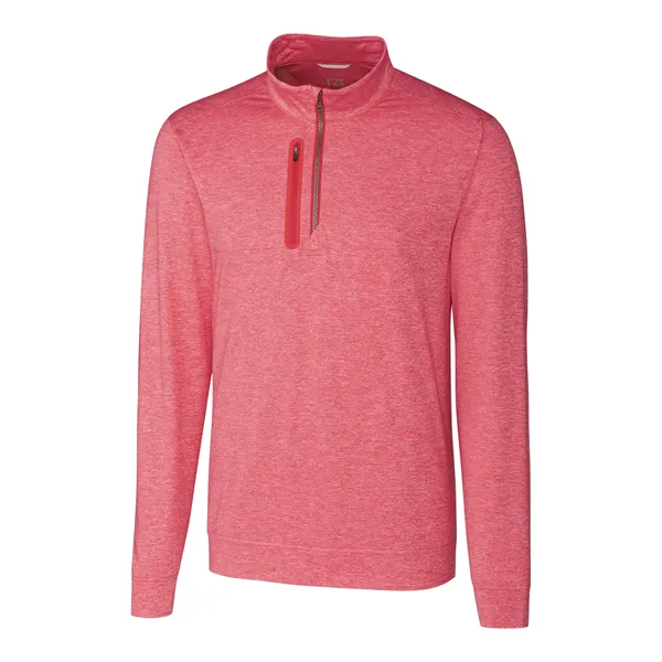 Cutter & Buck Stealth Heathered Quarter Zip Mens Pullover - Cutter & Buck Stealth Heathered Quarter Zip Mens Pullover - Image 35 of 66