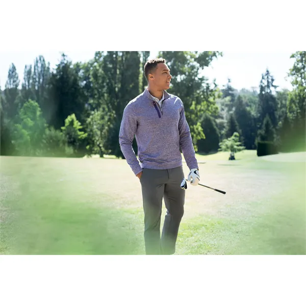 Cutter & Buck Stealth Heathered Quarter Zip Mens Pullover - Cutter & Buck Stealth Heathered Quarter Zip Mens Pullover - Image 37 of 66