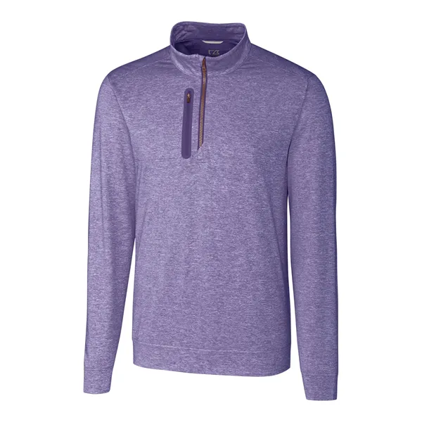 Cutter & Buck Stealth Heathered Quarter Zip Mens Pullover - Cutter & Buck Stealth Heathered Quarter Zip Mens Pullover - Image 38 of 66