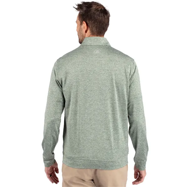 Cutter & Buck Stealth Heathered Quarter Zip Mens Pullover - Cutter & Buck Stealth Heathered Quarter Zip Mens Pullover - Image 43 of 66