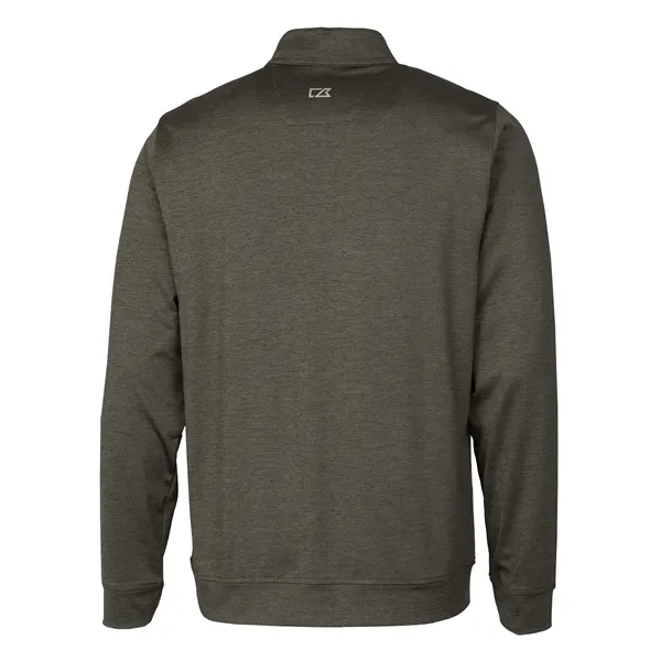 Cutter & Buck Stealth Heathered Quarter Zip Mens Pullover - Cutter & Buck Stealth Heathered Quarter Zip Mens Pullover - Image 58 of 66