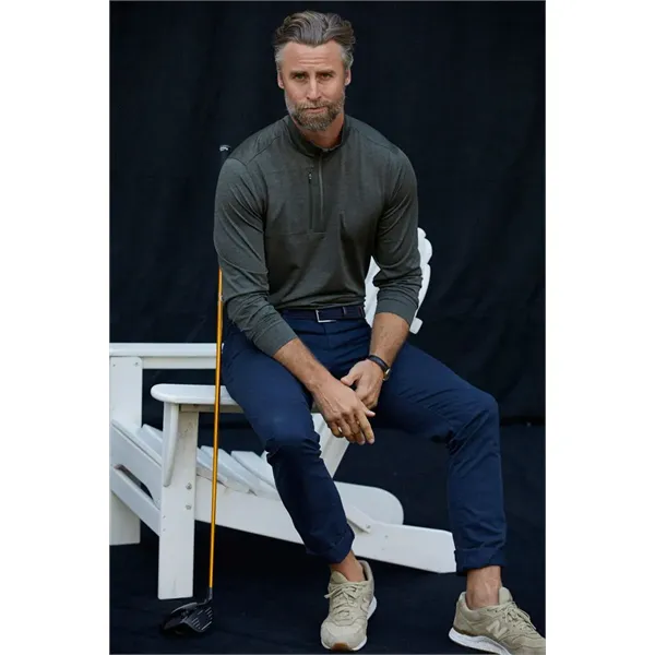 Cutter & Buck Stealth Heathered Quarter Zip Mens Pullover - Cutter & Buck Stealth Heathered Quarter Zip Mens Pullover - Image 60 of 66