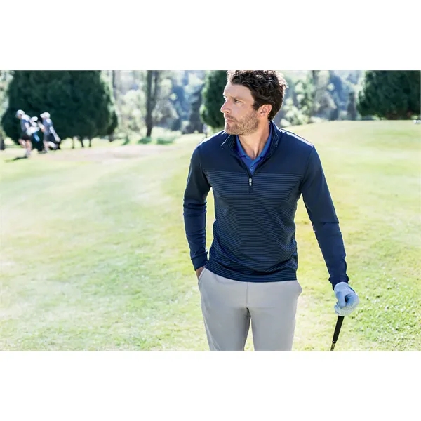 Cutter & Buck Traverse Stretch Eco Stripe Quarter Zip Men... - Cutter & Buck Traverse Stretch Eco Stripe Quarter Zip Men... - Image 31 of 37