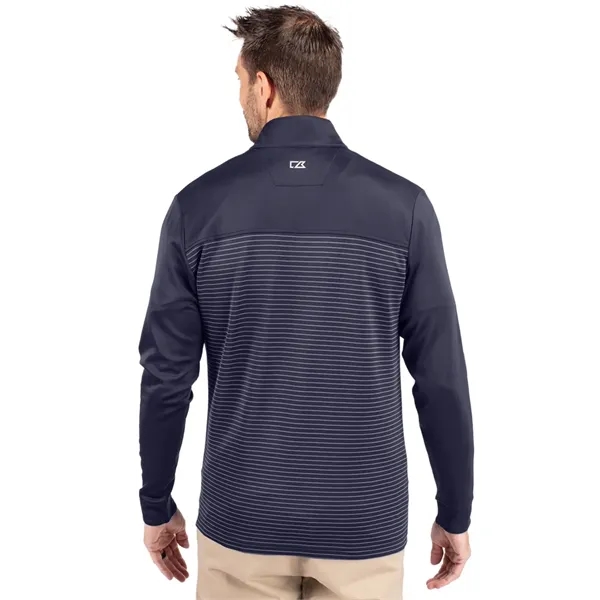 Cutter & Buck Traverse Stretch Eco Stripe Quarter Zip Men... - Cutter & Buck Traverse Stretch Eco Stripe Quarter Zip Men... - Image 34 of 37