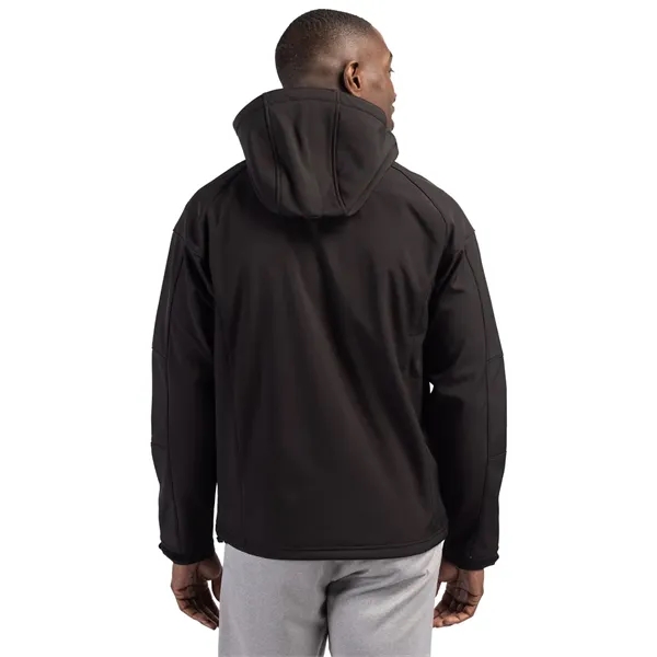 Clique Serac Stretch Softshell Hooded Full Zip Mens Jacket - Clique Serac Stretch Softshell Hooded Full Zip Mens Jacket - Image 6 of 12
