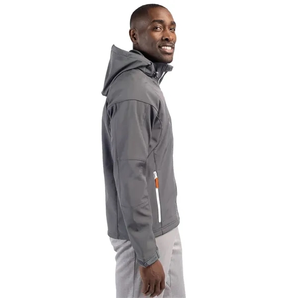 Clique Serac Stretch Softshell Hooded Full Zip Mens Jacket - Clique Serac Stretch Softshell Hooded Full Zip Mens Jacket - Image 11 of 12