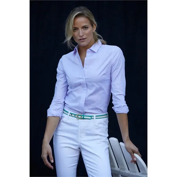 Cutter & Buck Stretch Oxford Womens Long Sleeve Dress Shirt - Cutter & Buck Stretch Oxford Womens Long Sleeve Dress Shirt - Image 18 of 22