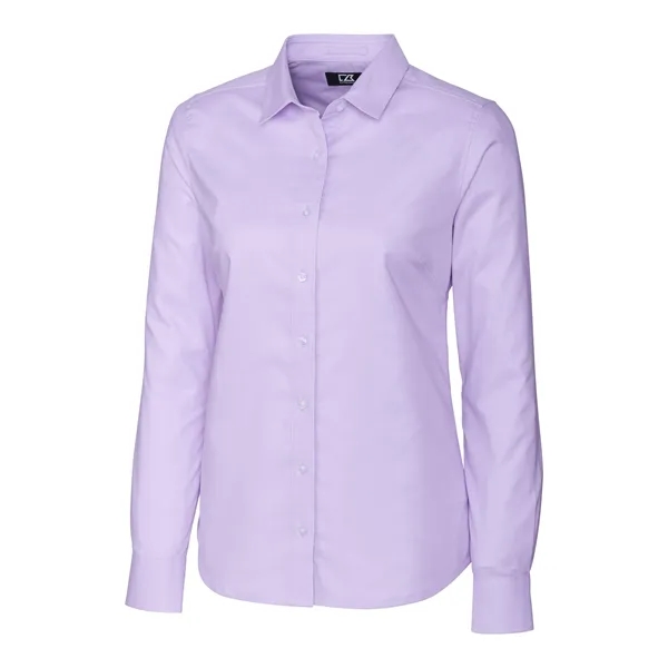 Cutter & Buck Stretch Oxford Womens Long Sleeve Dress Shirt - Cutter & Buck Stretch Oxford Womens Long Sleeve Dress Shirt - Image 19 of 22