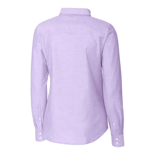 Cutter & Buck Stretch Oxford Womens Long Sleeve Dress Shirt - Cutter & Buck Stretch Oxford Womens Long Sleeve Dress Shirt - Image 20 of 22