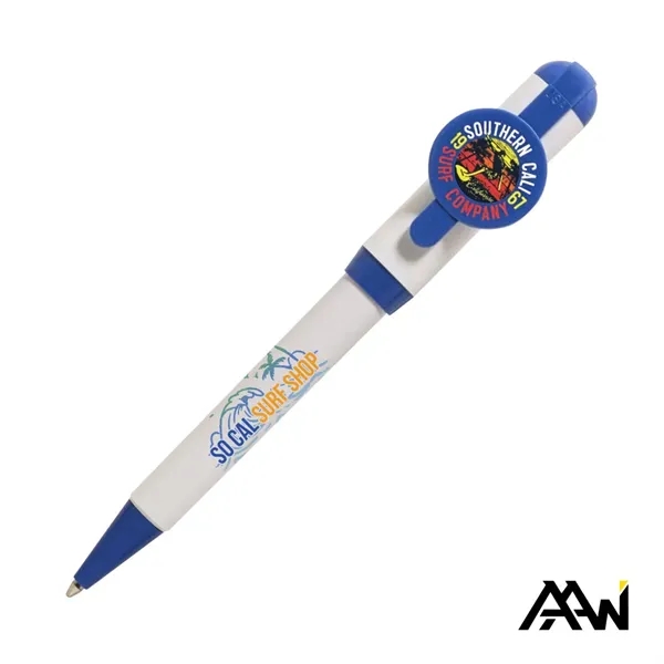 Jumbo VividPrint™ Billboard Twist White Pen - Colored Accent - Jumbo VividPrint™ Billboard Twist White Pen - Colored Accent - Image 1 of 8