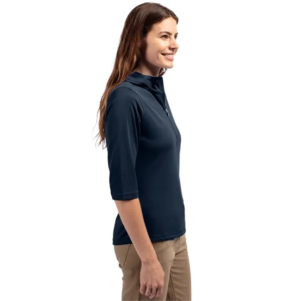 Cutter & Buck Virtue Eco Pique Recycled Half Zip Pullover... - Cutter & Buck Virtue Eco Pique Recycled Half Zip Pullover... - Image 8 of 38