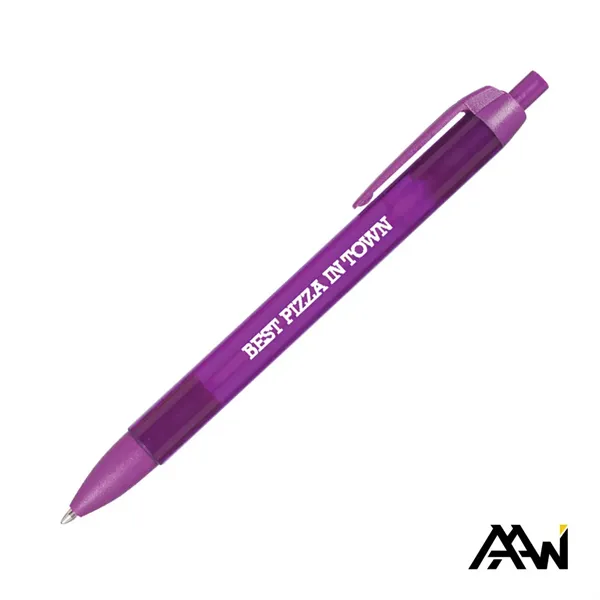 Widebody Pen w/Translucent Barrel - Matte Colored Accent - Widebody Pen w/Translucent Barrel - Matte Colored Accent - Image 8 of 13