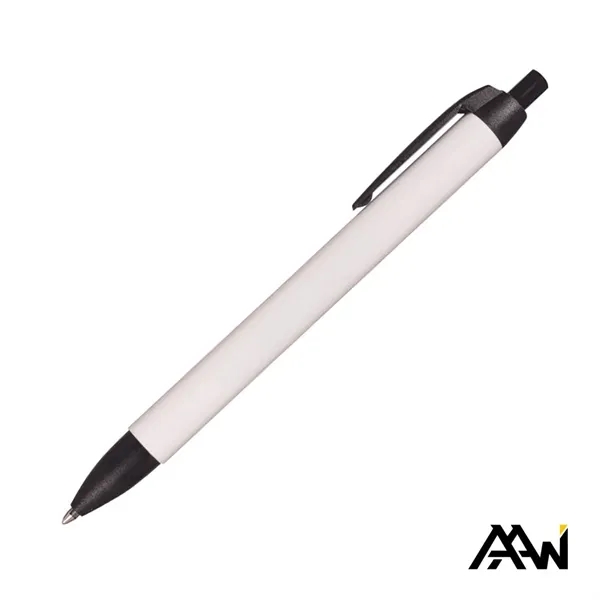 Widebody Pen w/Glossy White Barrel - Matte Colored Accent - Widebody Pen w/Glossy White Barrel - Matte Colored Accent - Image 1 of 17