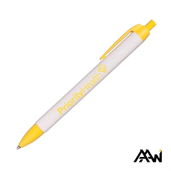 Widebody Pen w/Glossy White Barrel - Matte Colored Accent - Widebody Pen w/Glossy White Barrel - Matte Colored Accent - Image 16 of 17