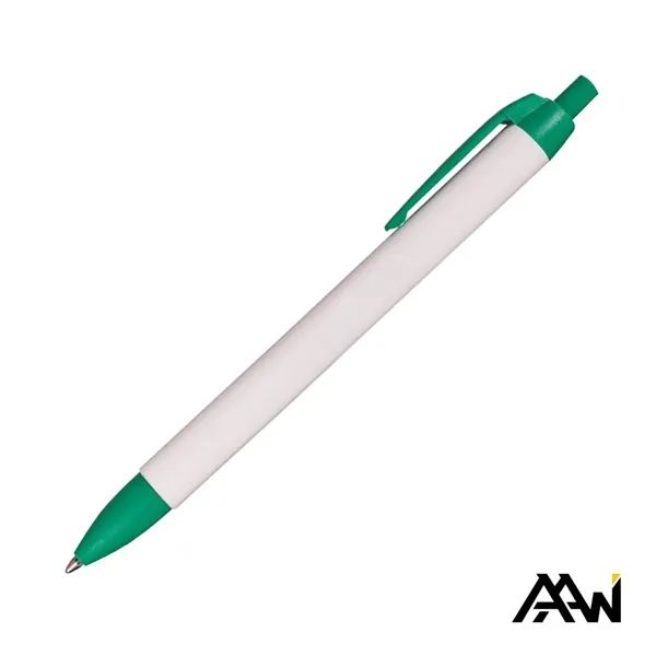 Widebody Pen w/Glossy White Barrel - Matte Colored Accent - Widebody Pen w/Glossy White Barrel - Matte Colored Accent - Image 5 of 17