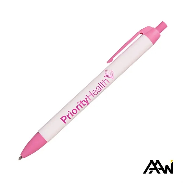 Widebody Pen w/Glossy White Barrel - Matte Colored Accent - Widebody Pen w/Glossy White Barrel - Matte Colored Accent - Image 8 of 17