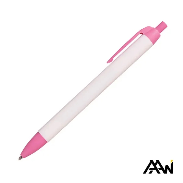 Widebody Pen w/Glossy White Barrel - Matte Colored Accent - Widebody Pen w/Glossy White Barrel - Matte Colored Accent - Image 9 of 17