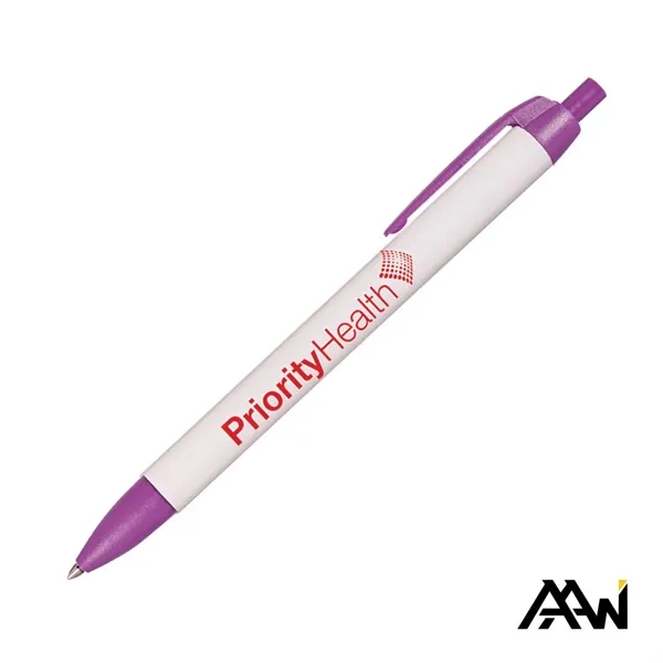 Widebody Pen w/Glossy White Barrel - Matte Colored Accent - Widebody Pen w/Glossy White Barrel - Matte Colored Accent - Image 10 of 17
