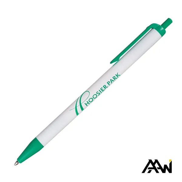 Value Slim Pen w/Glossy White Barrel - Matte Colored Accent - Value Slim Pen w/Glossy White Barrel - Matte Colored Accent - Image 8 of 21